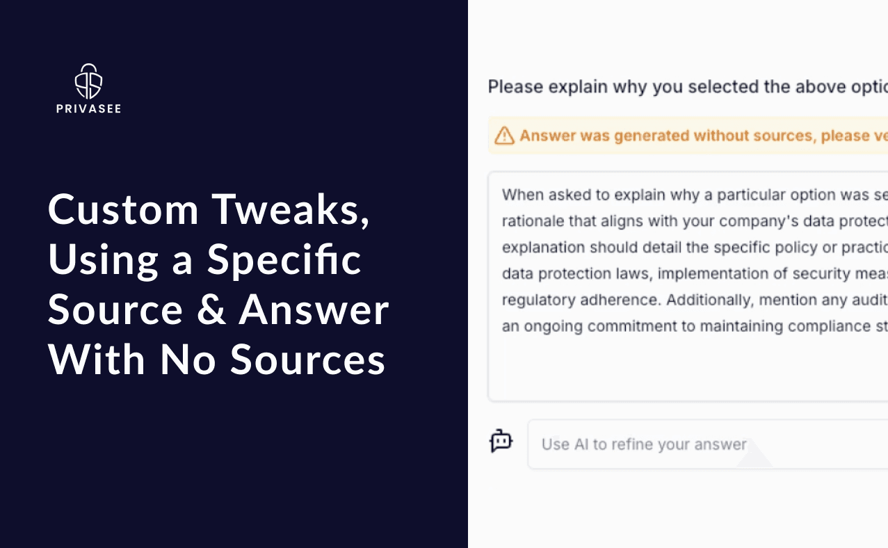 Changelog: Custom Tweaks, Using a Specific Source & Answer With No Sources