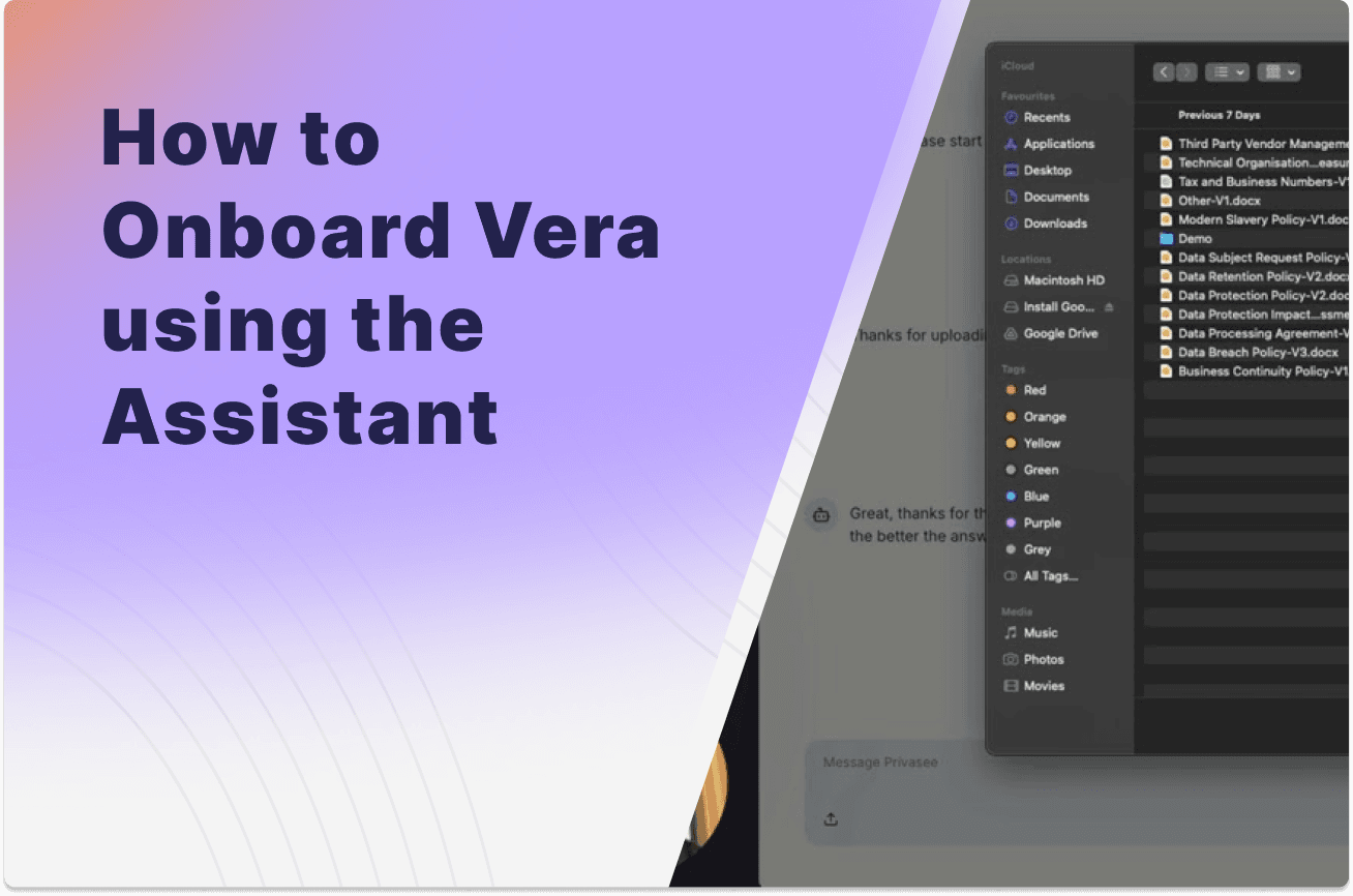 How to Onboard Vera with the Assistant