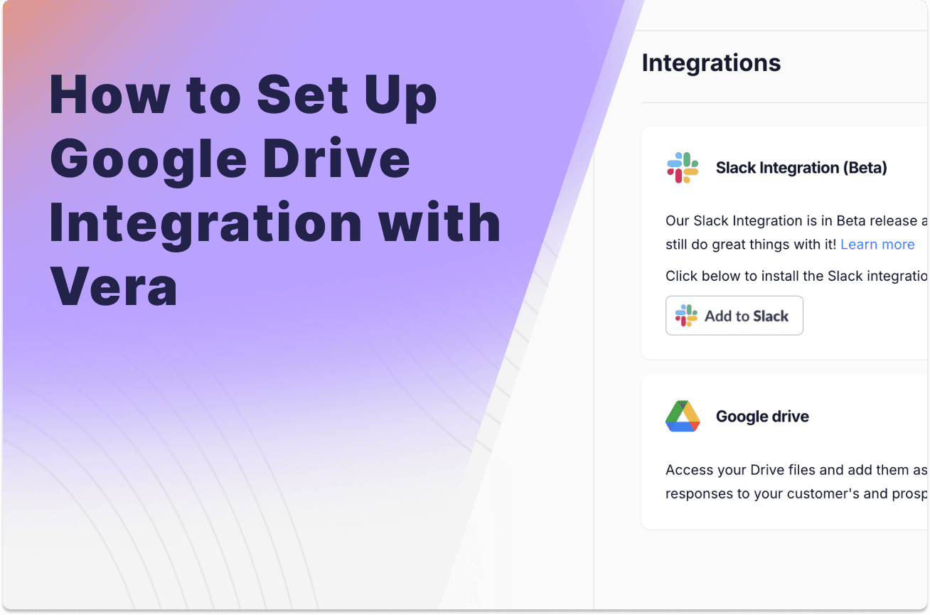 How to use the Google Drive Integration in Vera