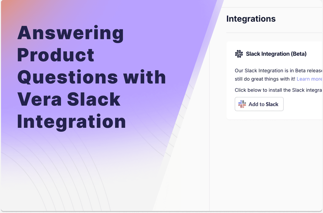 How to Instantly Answer Product Questions in Slack with Vera AI
