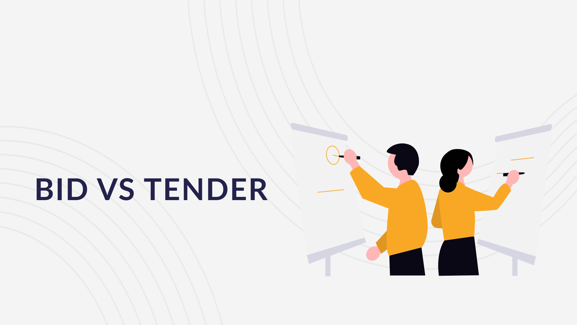 Differences Between Bid vs Tender