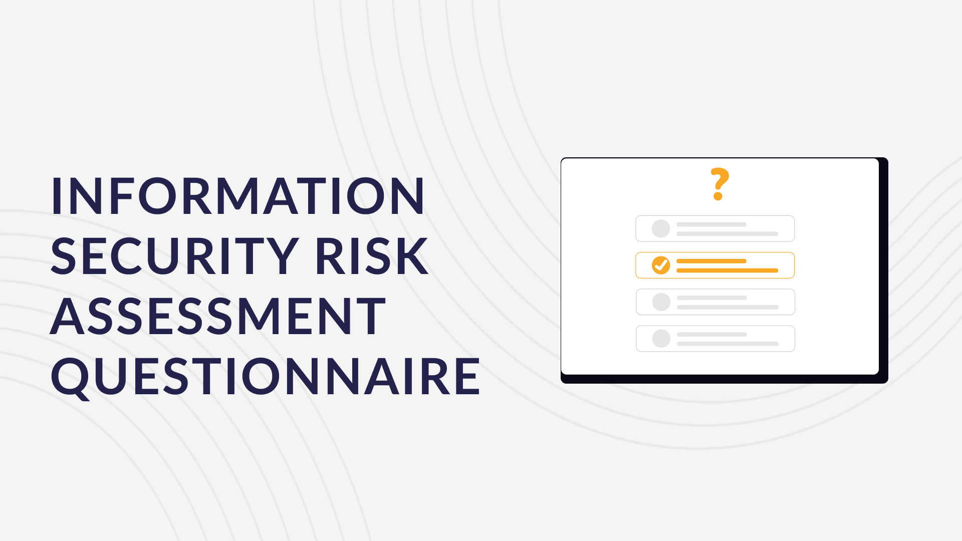 Information Security Risk Assessment Questionnaire
