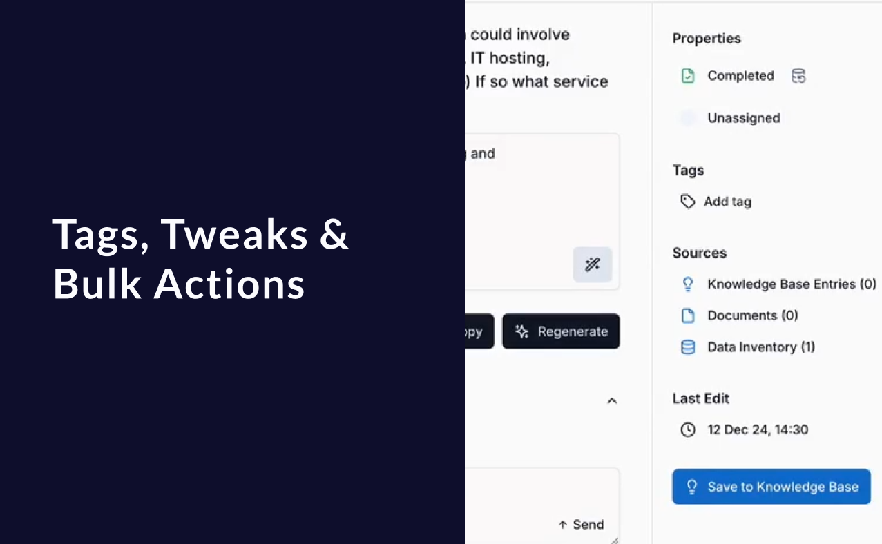 Changelog: Tags, Tweaks & Bulk Actions