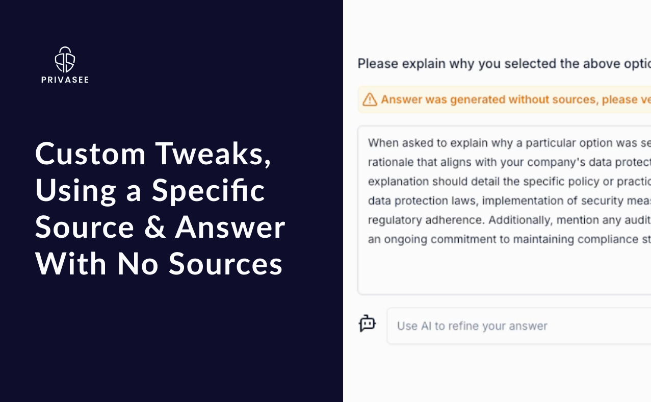 Changelog: Custom Tweaks, Using a Specific Source & Answer With No Sources