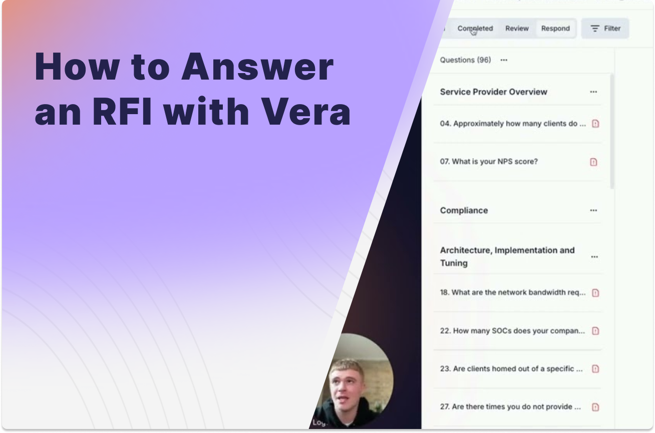 How to Complete an RFI Faster with Vera