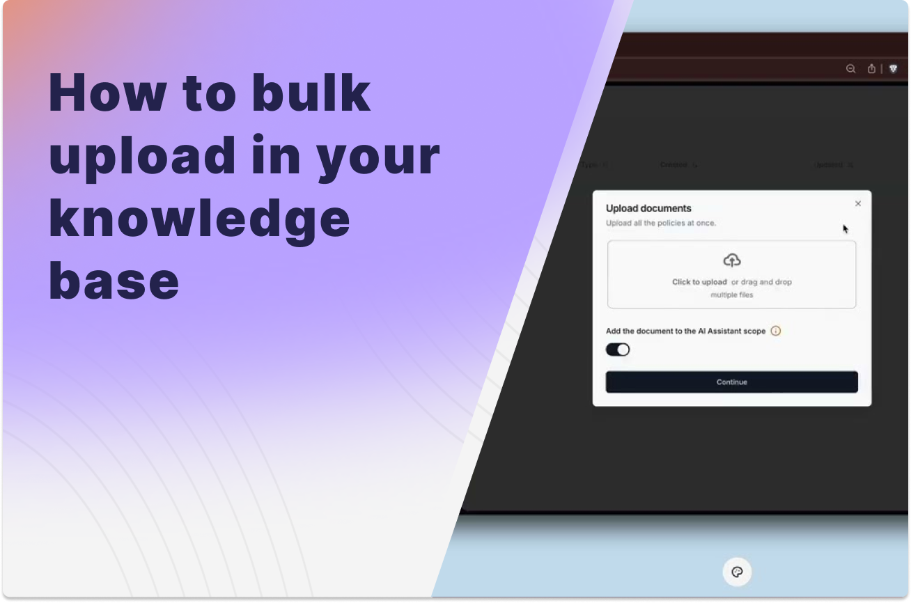 Uploading multiple files to your Knowledge Base in one click