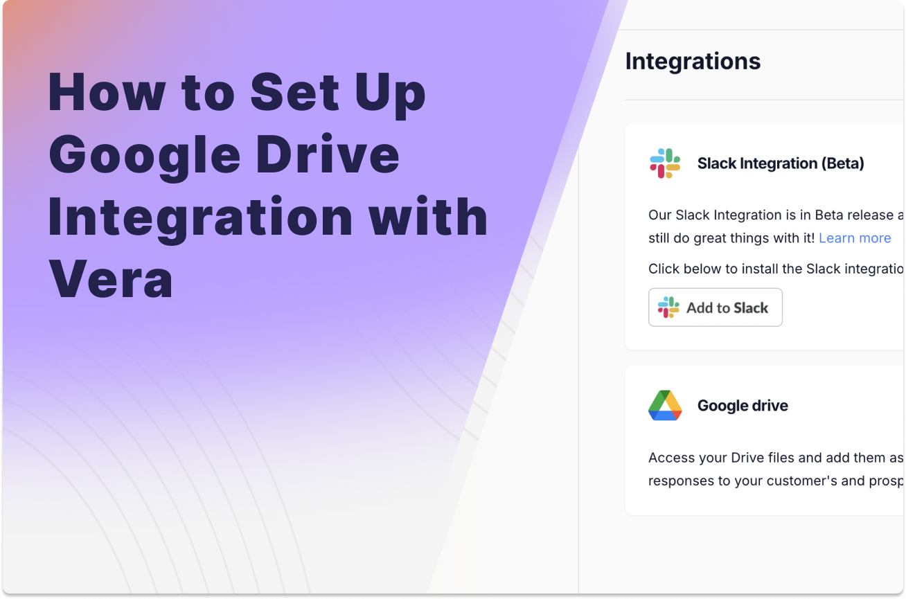 How to use the Google Drive Integration in Vera