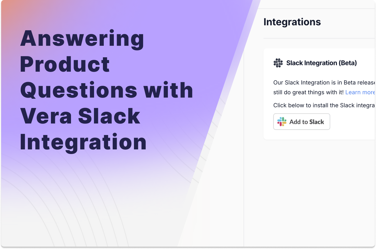 How to Instantly Answer Product Questions in Slack with Vera AI